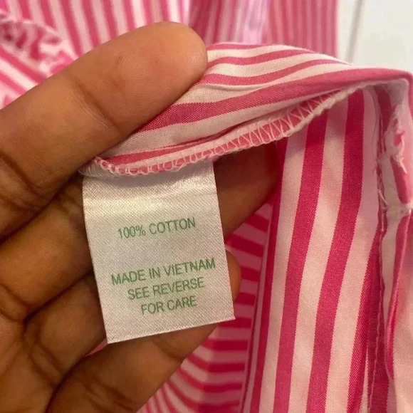 Lilly Pulitzer striped button down shirt Size 12 - Picture 8 of 12
